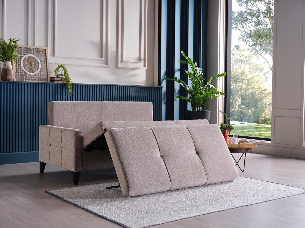 Emmett Theo Cream Sleeper Living Room Set from Bellona - Luna Furniture