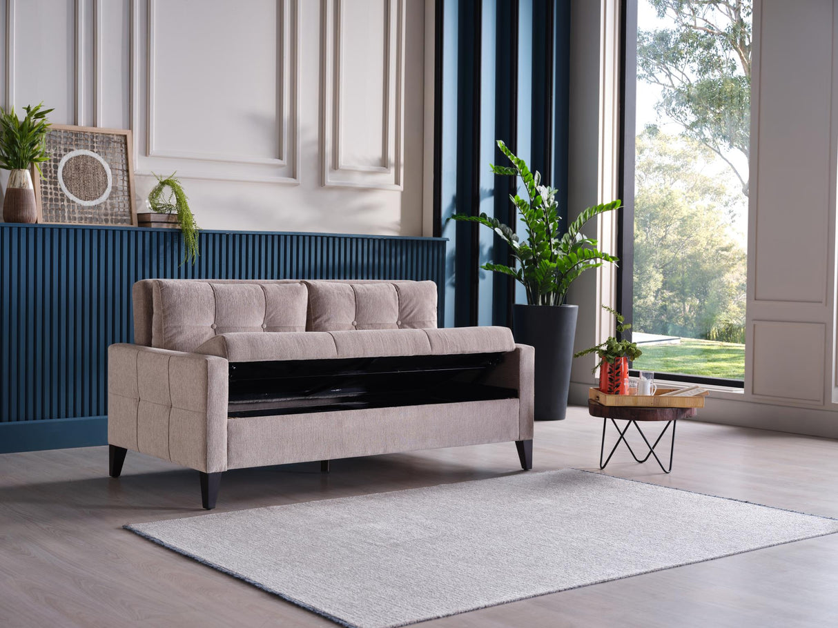 Emmett Theo Cream Twin Sleeper from Bellona - Luna Furniture