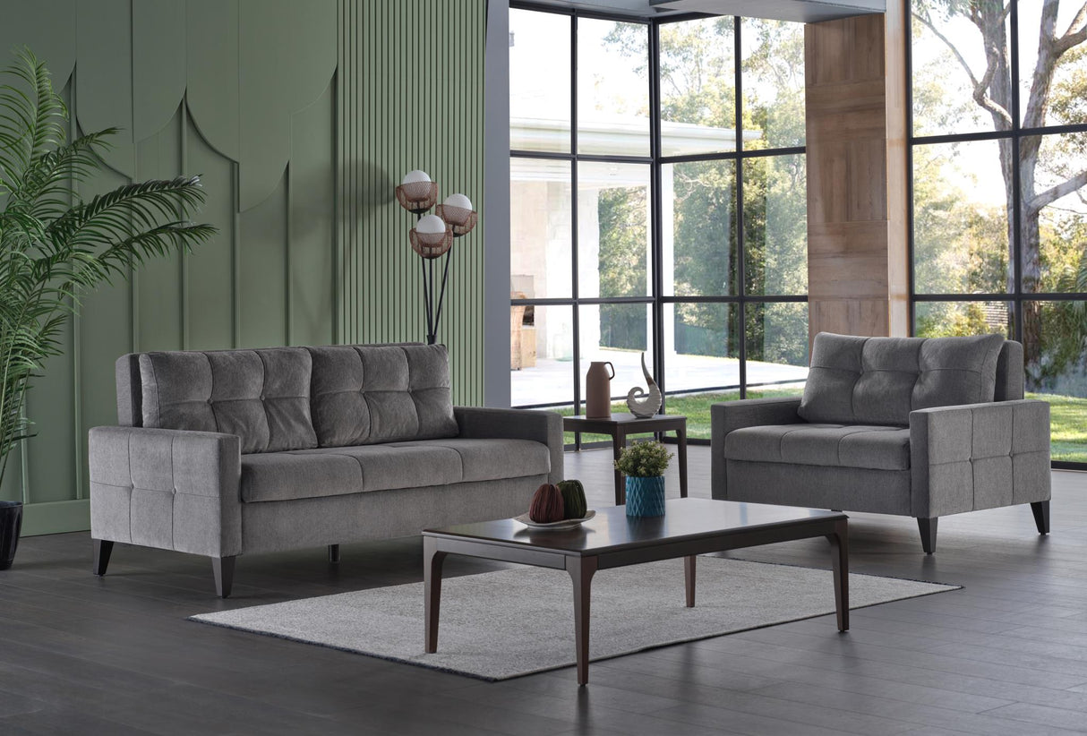 Emmett Theo Gray Sleeper Living Room Set from Bellona - Luna Furniture