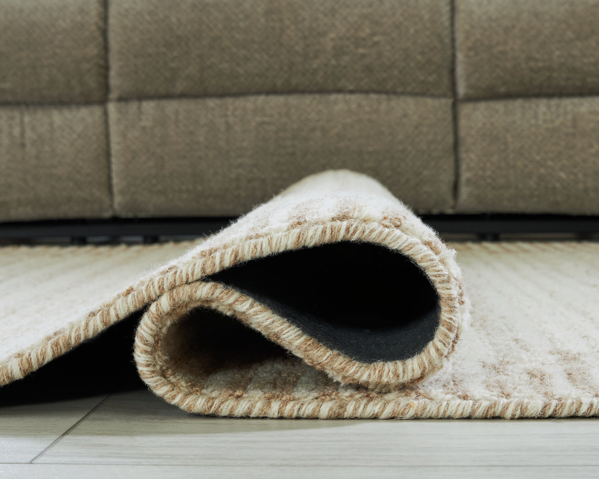 Emorymore Brown/Beige Medium Rug from Ashley Furniture - Luna Furniture