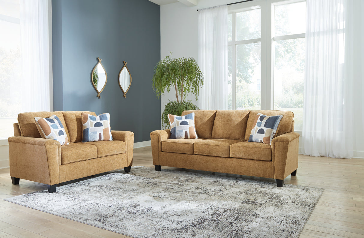 Erinslane Honey Sofa and Loveseat from Ashley - Luna Furniture