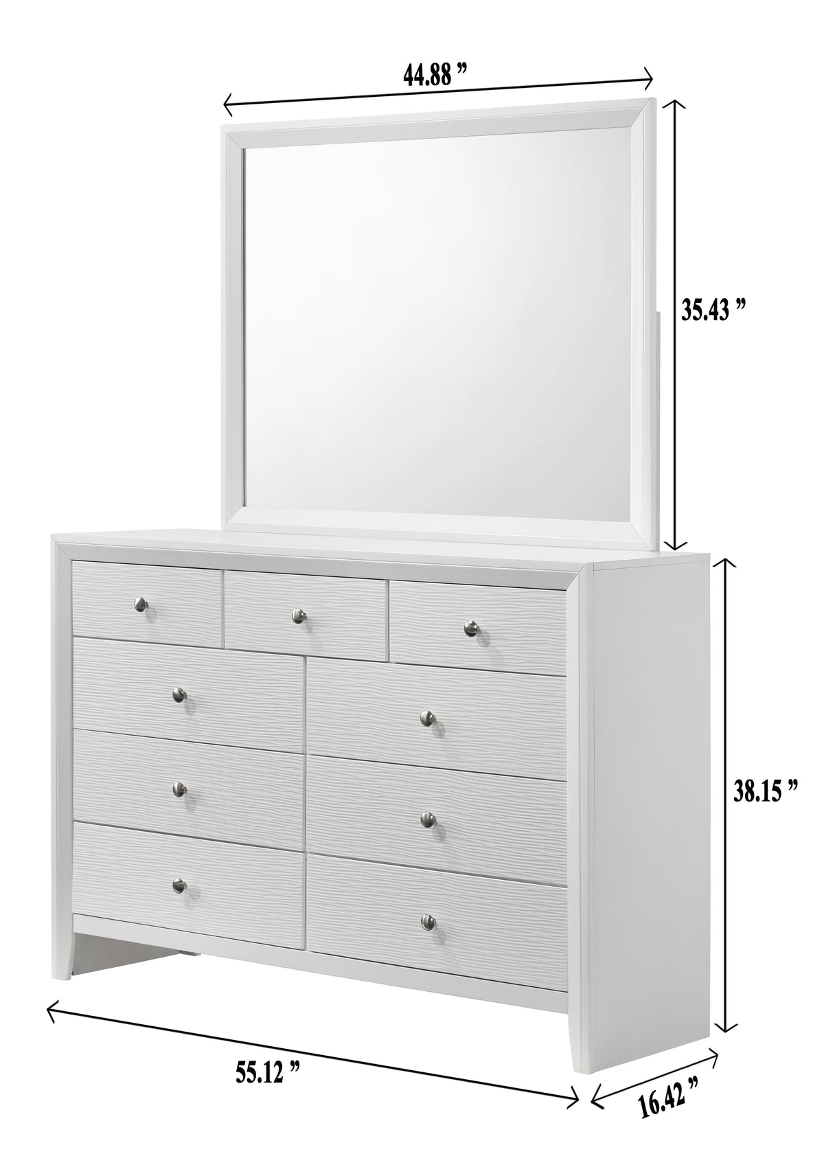 Evan White Panel Bedroom Set from Crown Mark - Luna Furniture