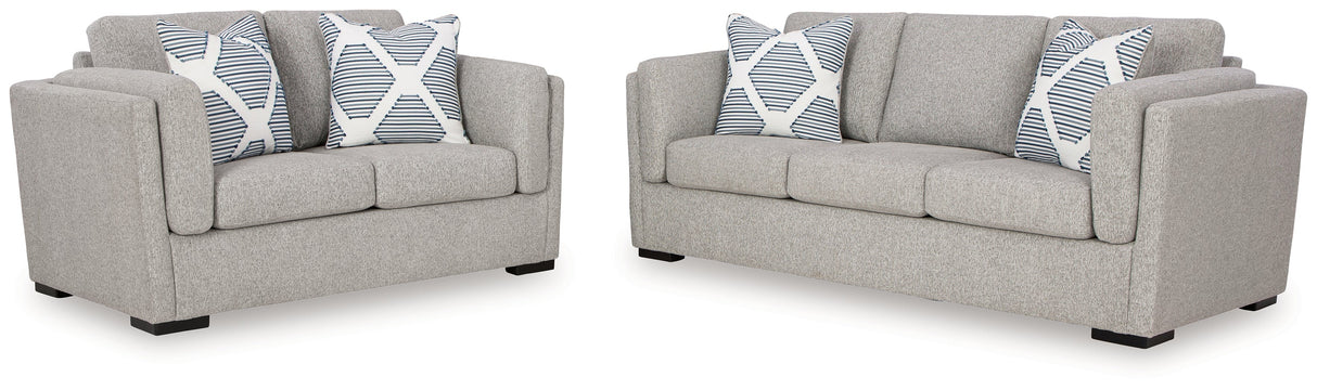Evansley Pewter Living Room Set from Ashley Furniture - Luna Furniture