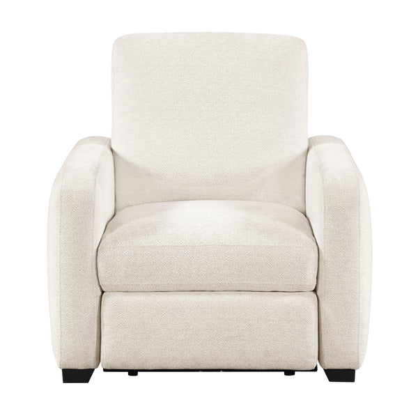 Vera Beige Power Reclining Chair with USB Charging Ports