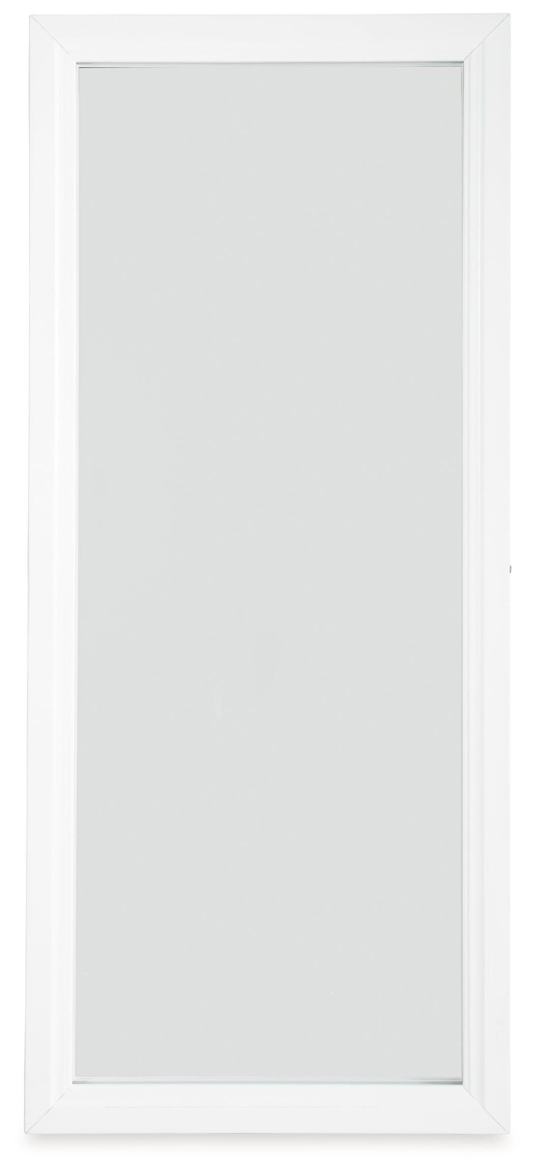 Evesen White Floor Standing Mirror/Storage (Mirror Only) from Ashley - Luna Furniture