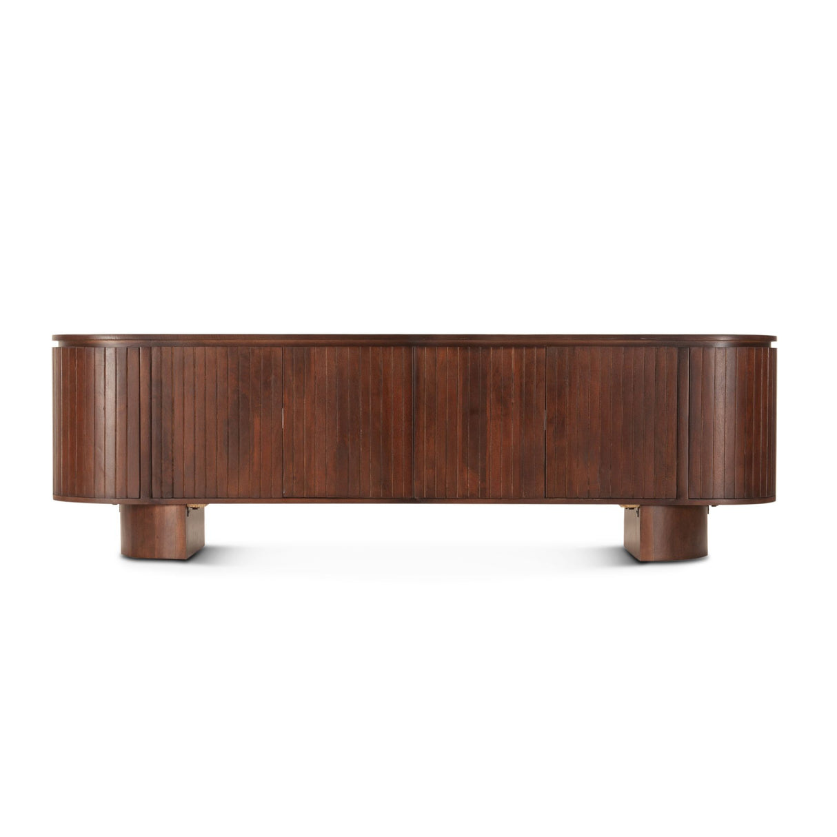 Athena 79" Media Cabinet in Aged Mahogany from Home Trends & Design - Luna Furniture
