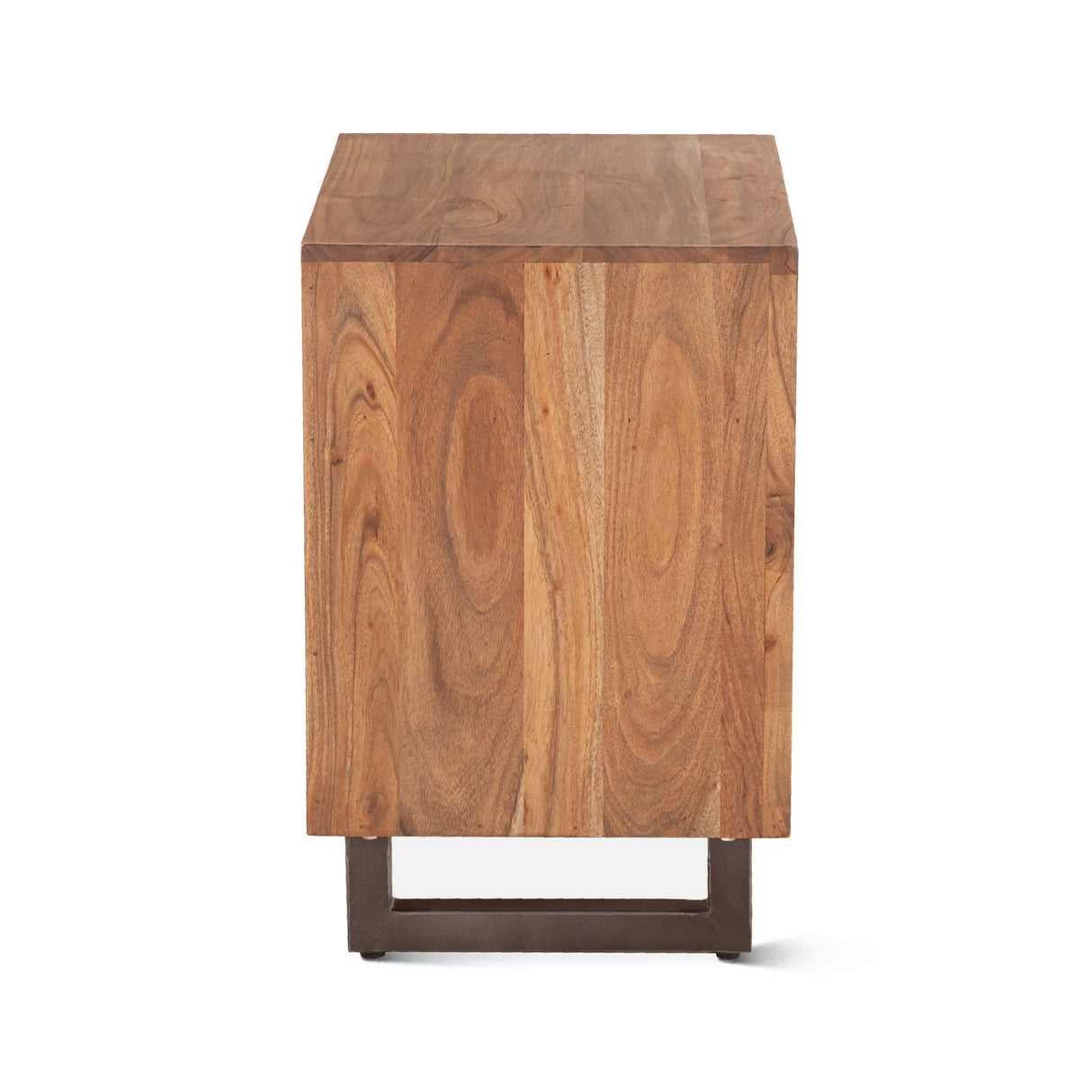 Aspen 24" Two Drawer Nightstand in Smoked Acacia from Home Trends & Design - Luna Furniture