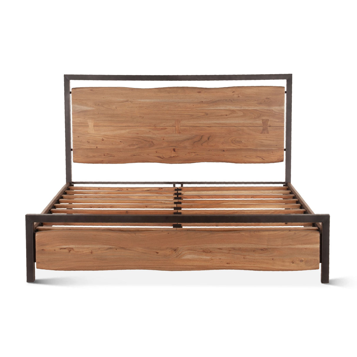 Aspen Queen Bed in Smoked Acacia from Home Trends & Design - Luna Furniture
