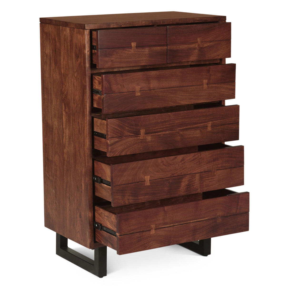 Aspen 34" Tall Chest in Walnut from Home Trends & Design - Luna Furniture