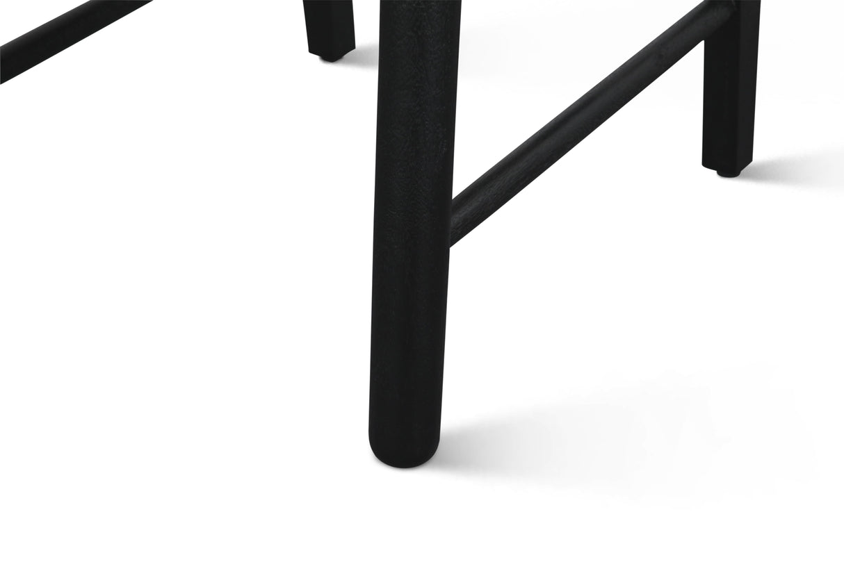 Bilboa 18" Upholstered Dining Chair in Distressed Black, Set of 2 from Home Trends & Design - Luna Furniture