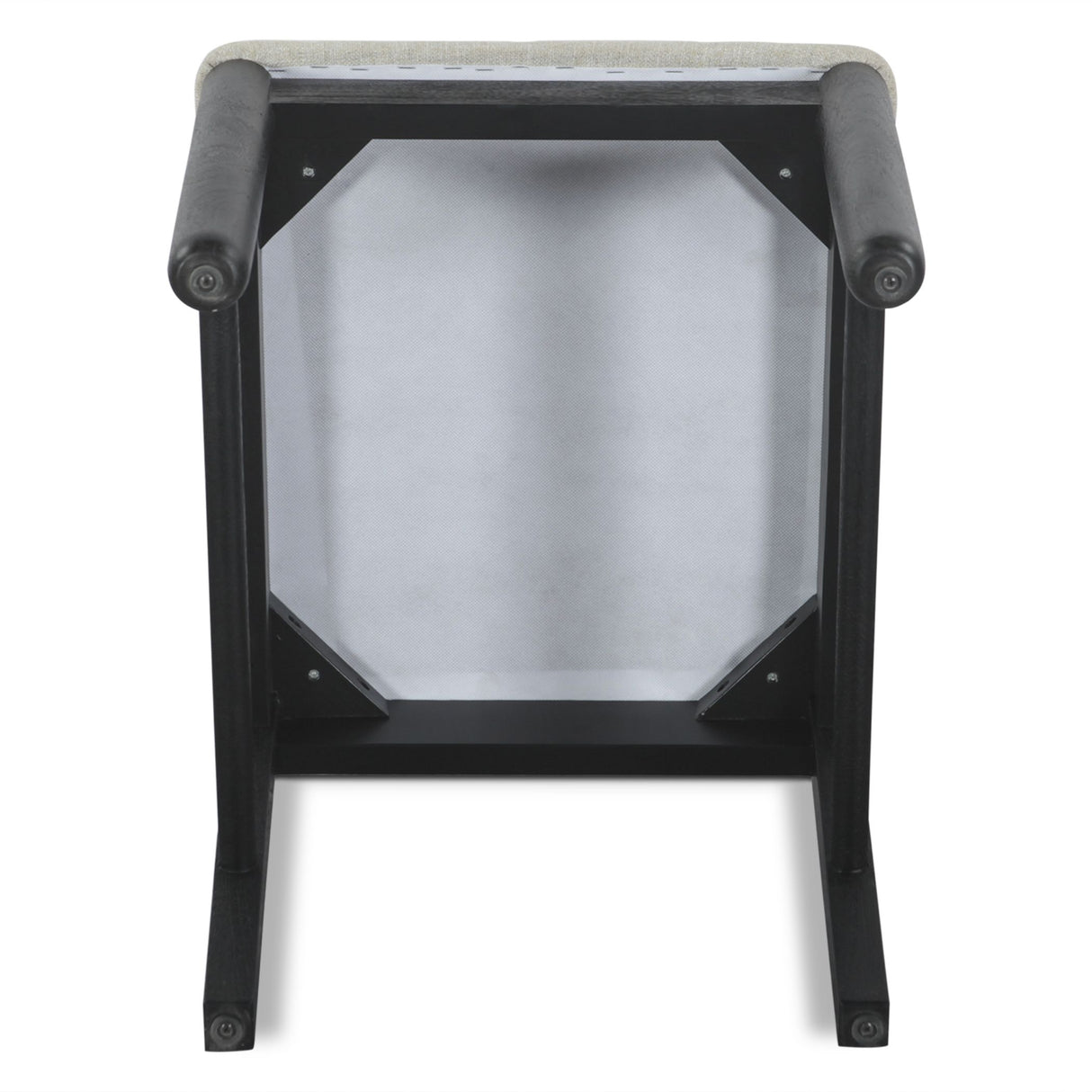 Bilboa 18" Upholstered Dining Chair in Distressed Black, Set of 2 from Home Trends & Design - Luna Furniture