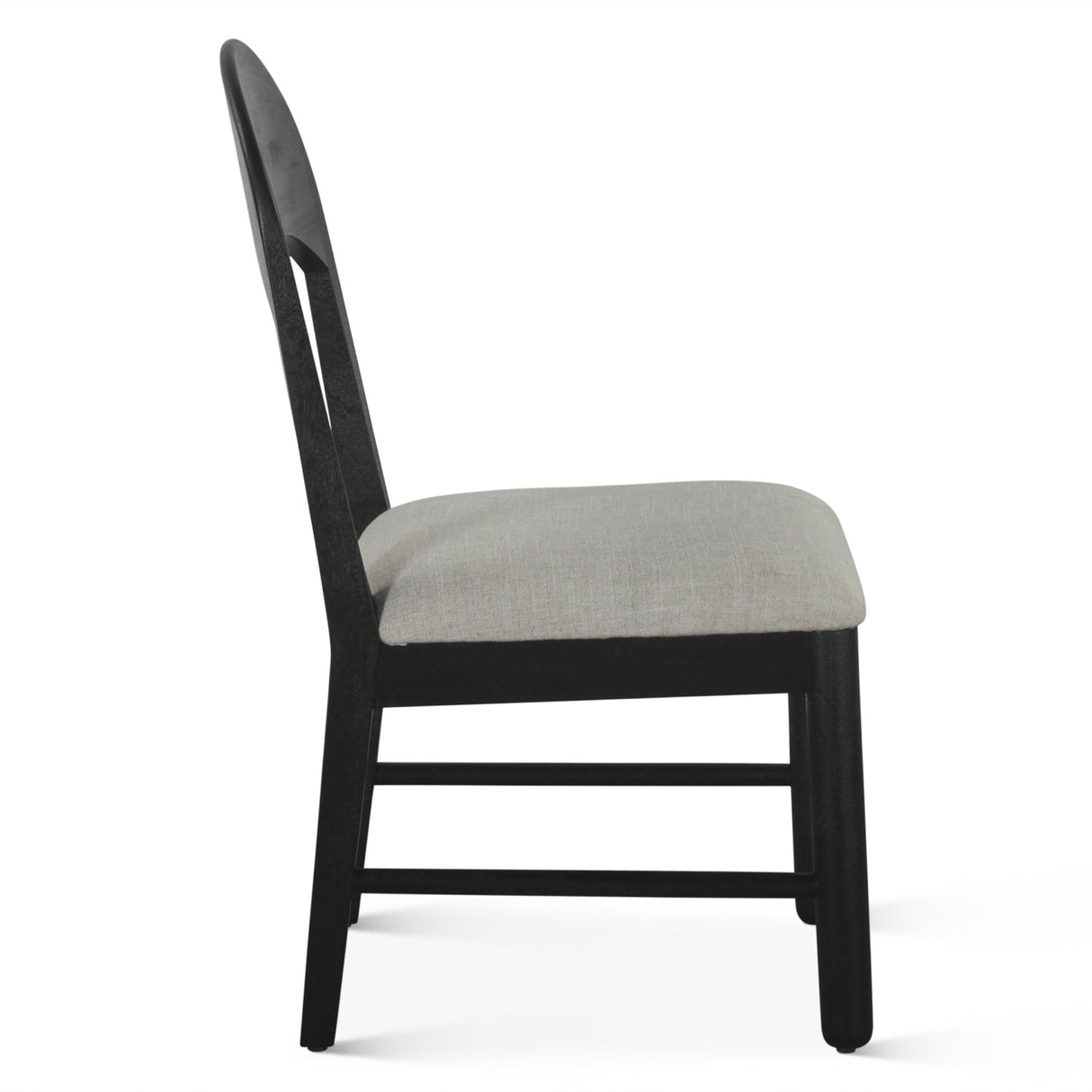 Bilboa 18" Upholstered Dining Chair in Distressed Black, Set of 2 from Home Trends & Design - Luna Furniture