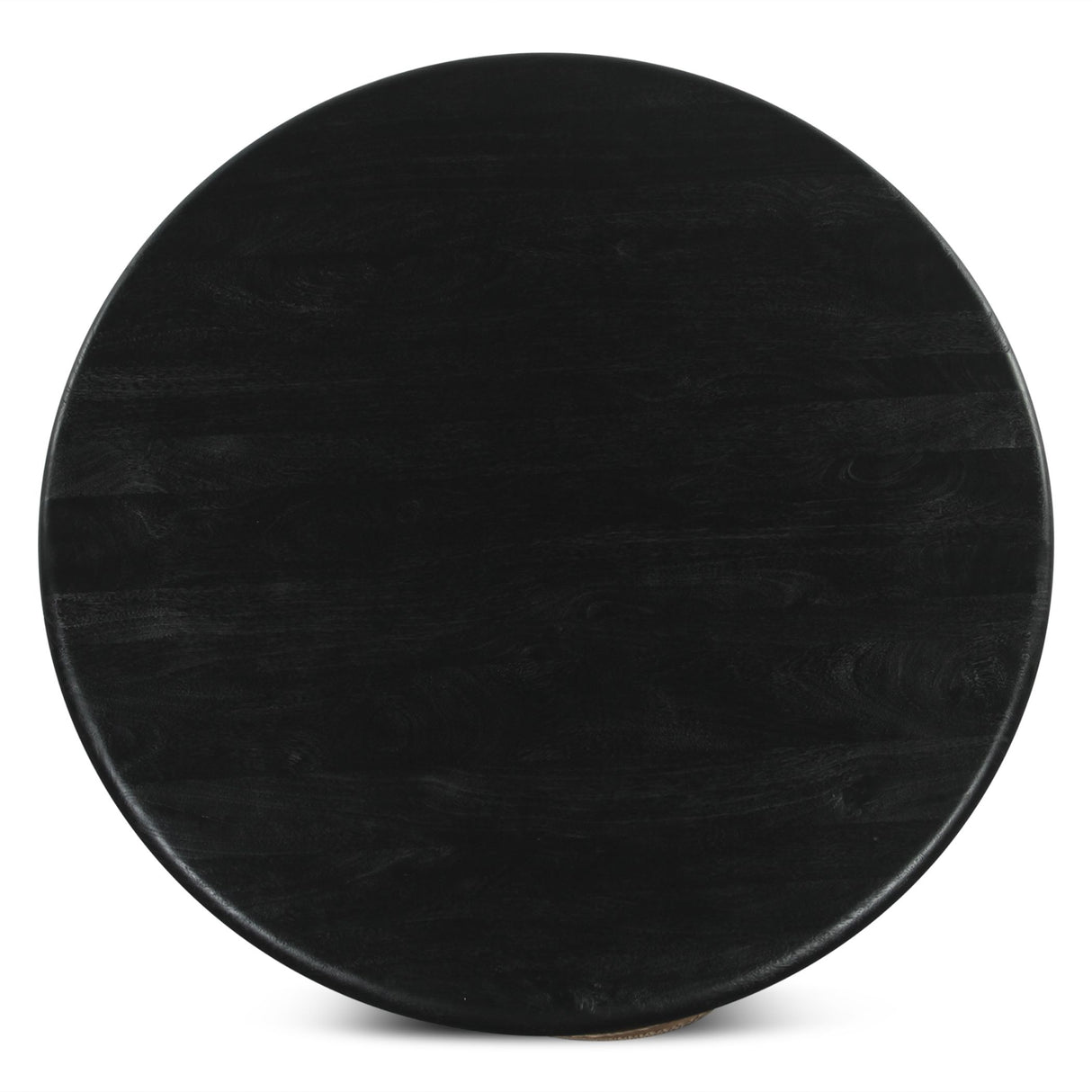Bilboa 52" Round Dining Table in Distressed Black from Home Trends & Design - Luna Furniture