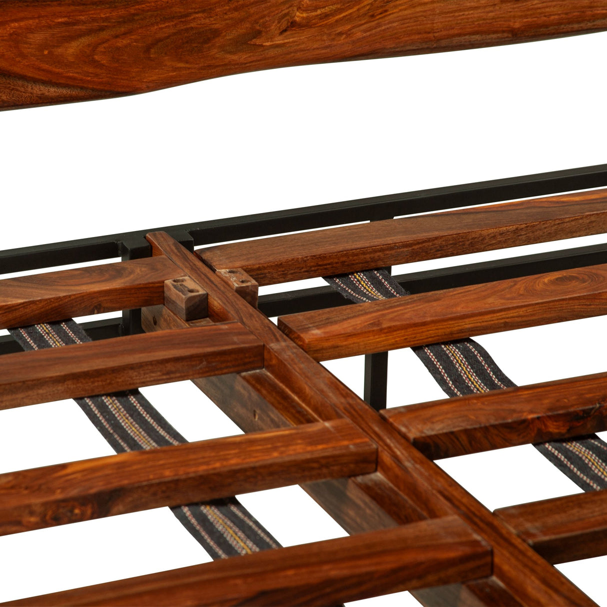 Brisbane King Bed in Natural Sheesham from Home Trends & Design - Luna Furniture