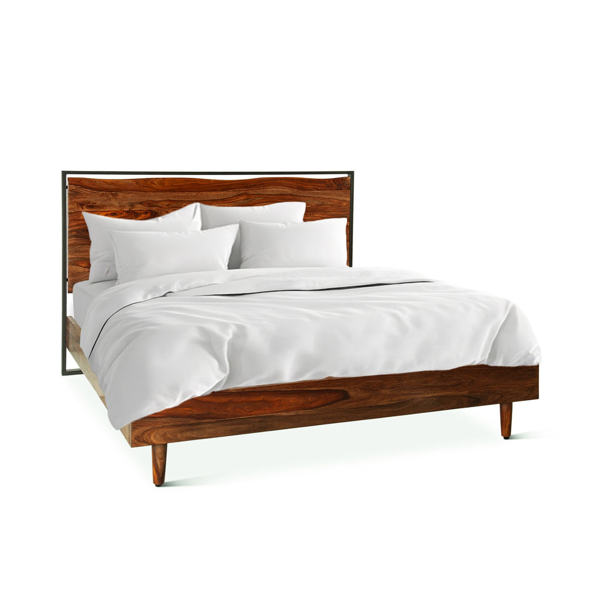 Brisbane King Bed in Natural Sheesham from Home Trends & Design - Luna Furniture