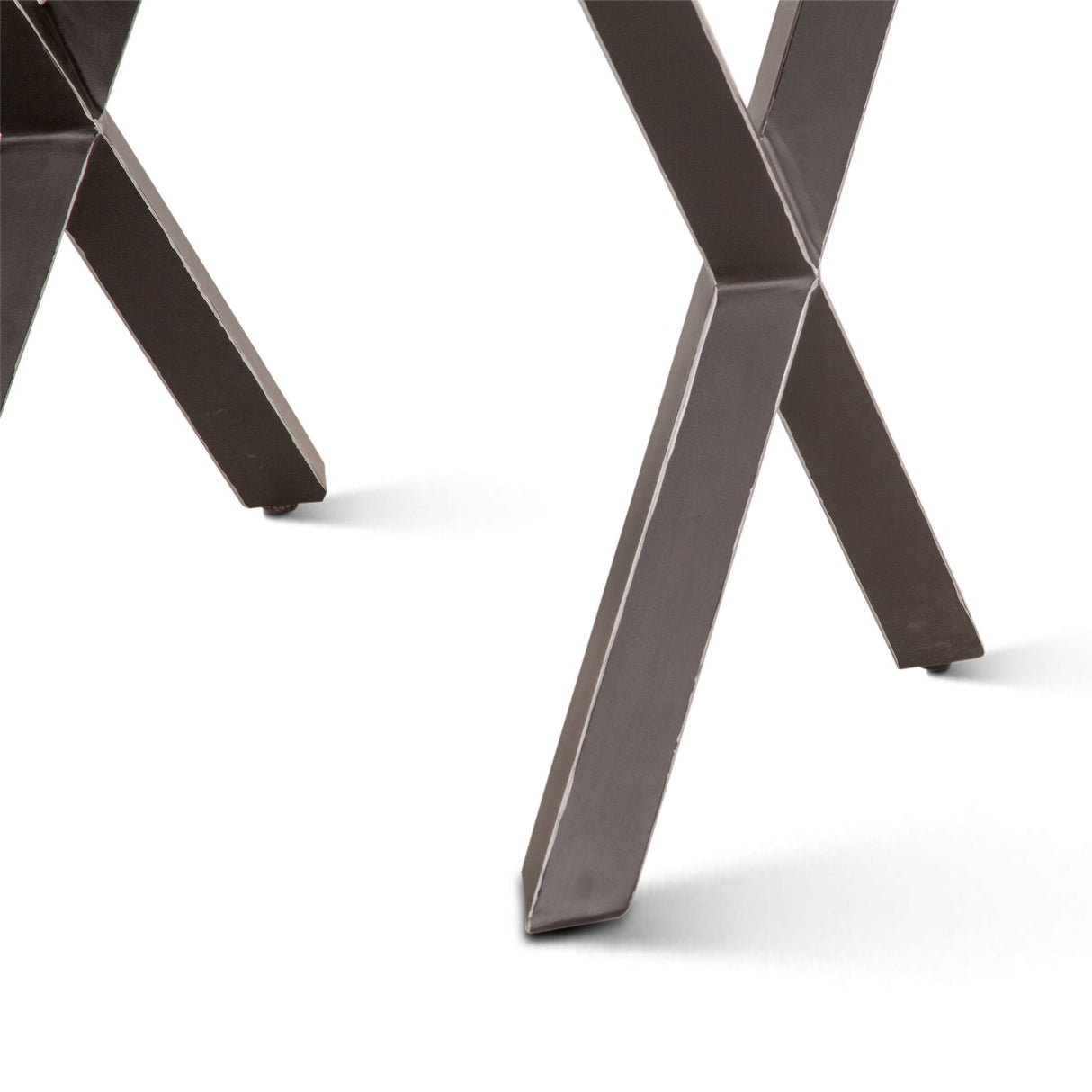 Brisbane 26" Side Table in Natural Sheesham Wood and Iron from Home Trends & Design - Luna Furniture