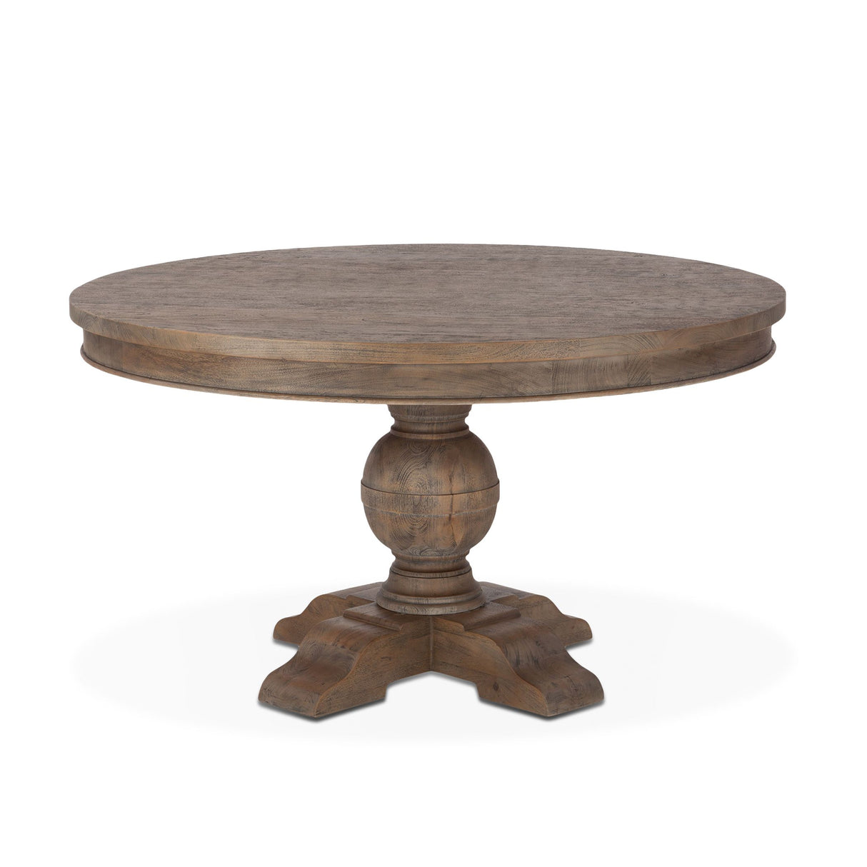 Colonial Plantation 48" Round Dining Table in Weathered Teak from Home Trends & Design - Luna Furniture