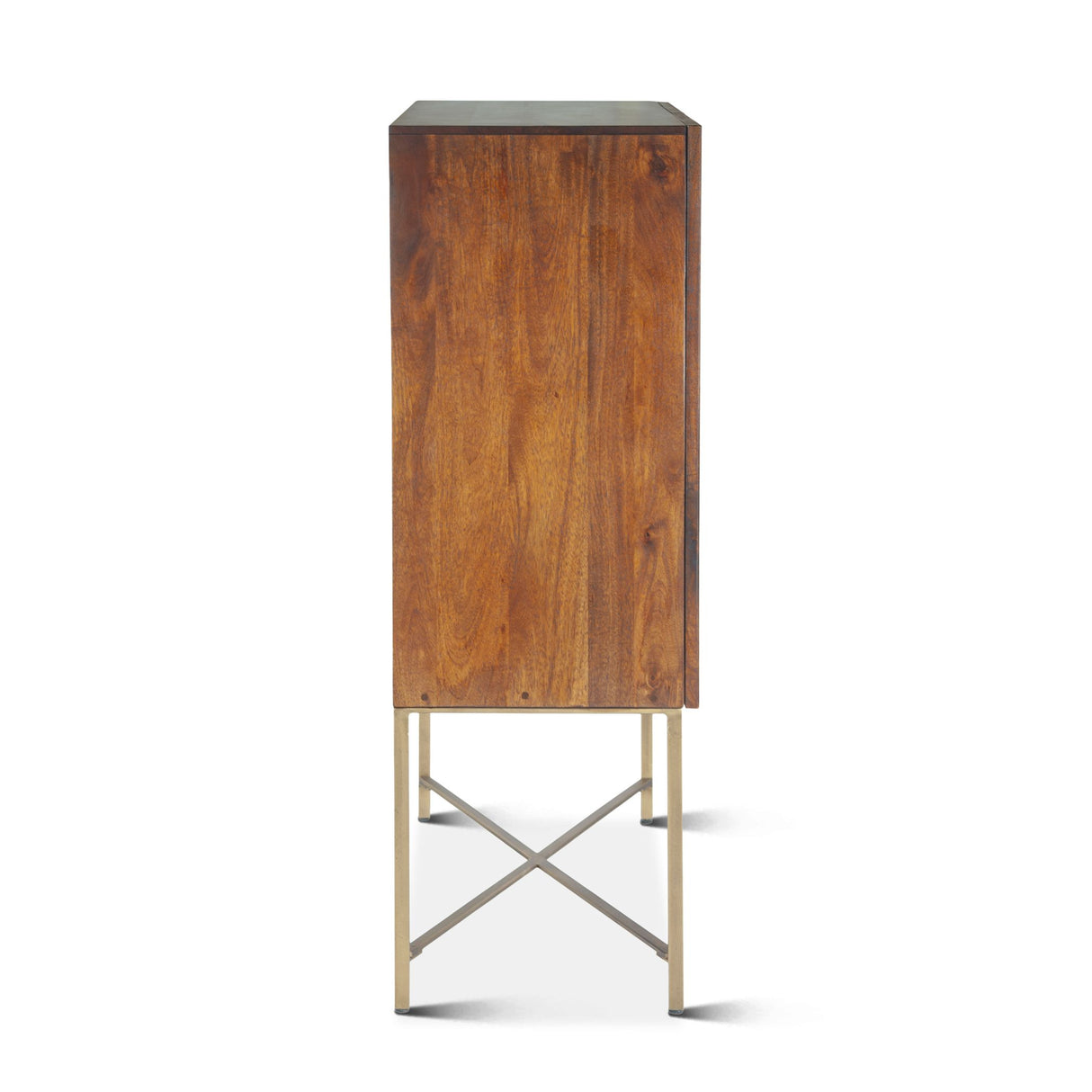 Cosmopolitan 39" Bar Cabinet in Honey Brown from Home Trends & Design - Luna Furniture