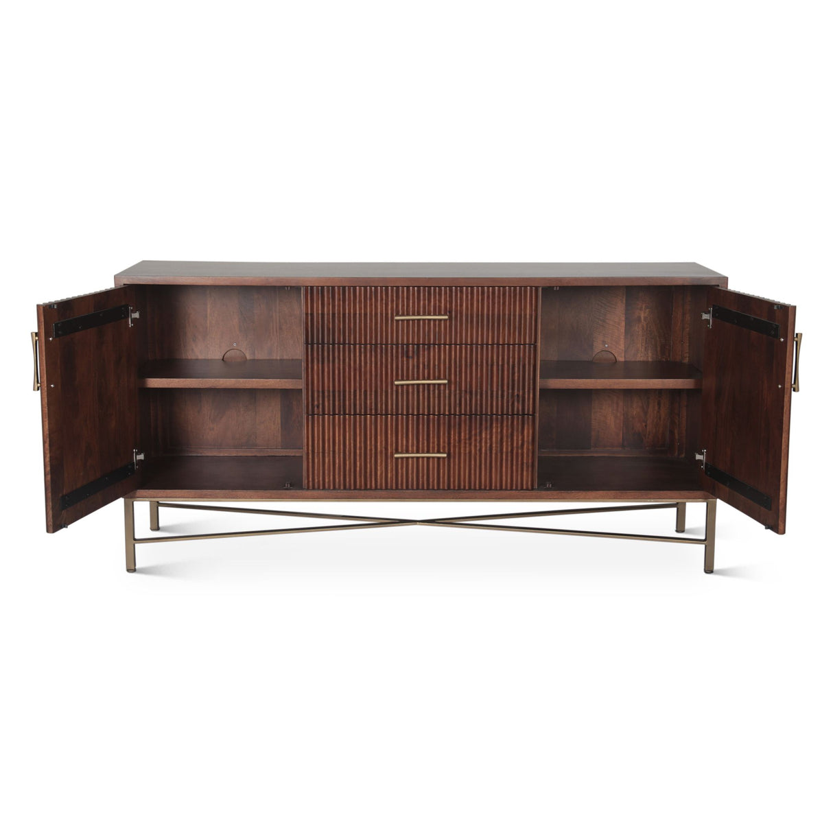 Cosmopolitan 68" Sideboard in Honey Brown from Home Trends & Design - Luna Furniture