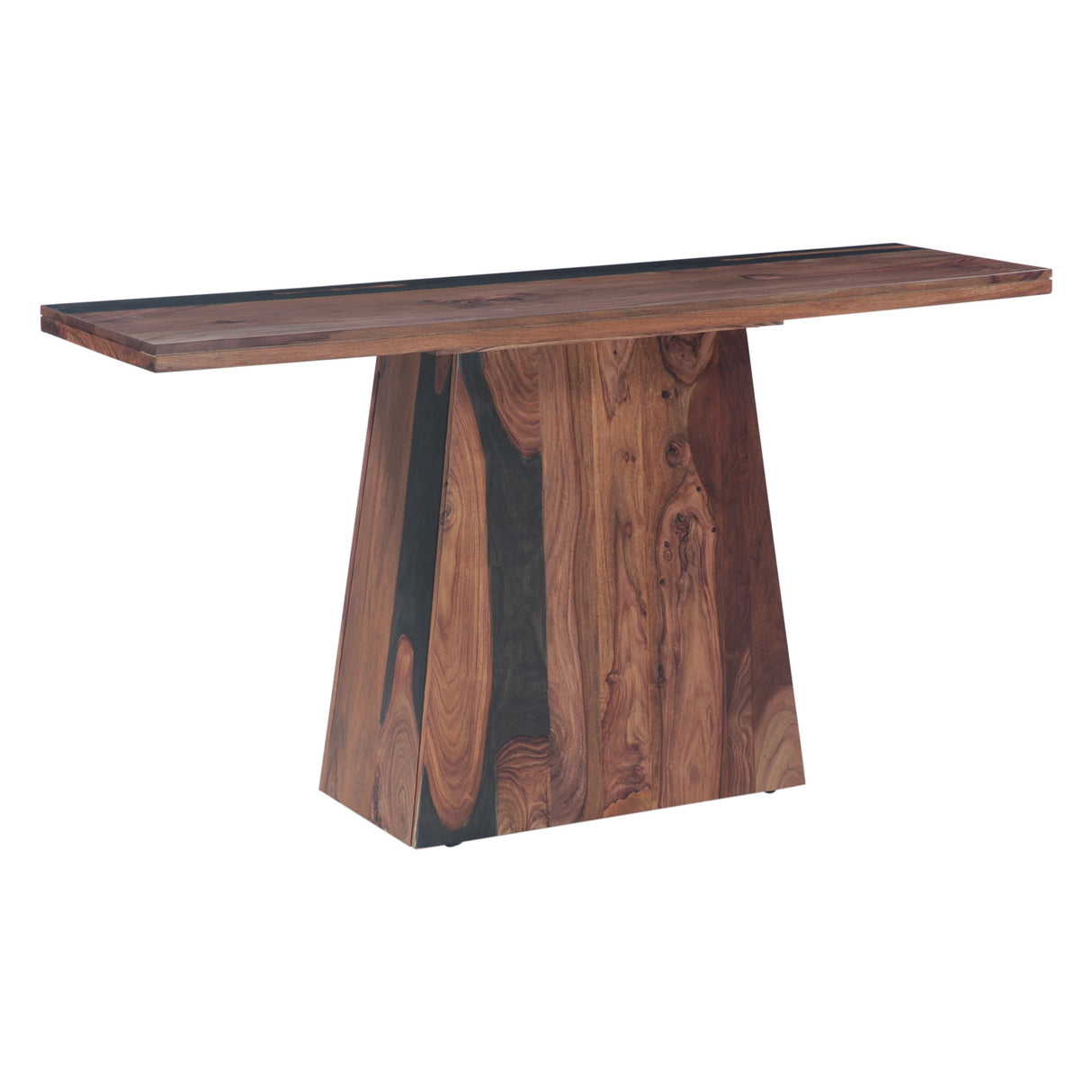 Calypso 57" Console Table in Burnt Sheesham from Home Trends & Design - Luna Furniture