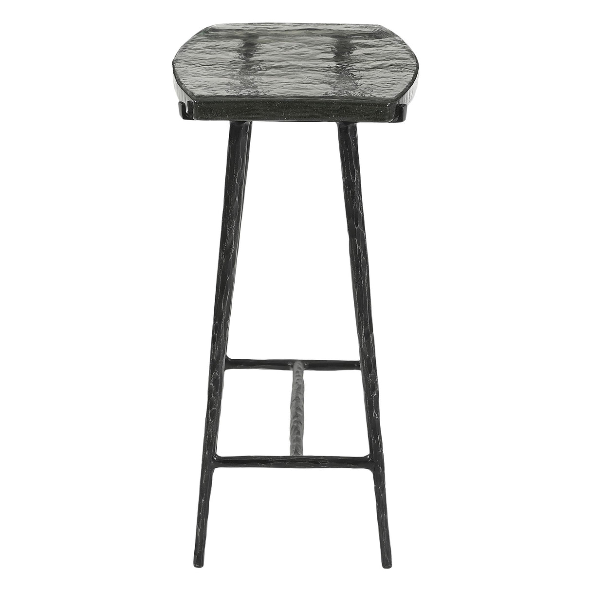 Downey 17" Side Table with Glass Top from Home Trends & Design - Luna Furniture