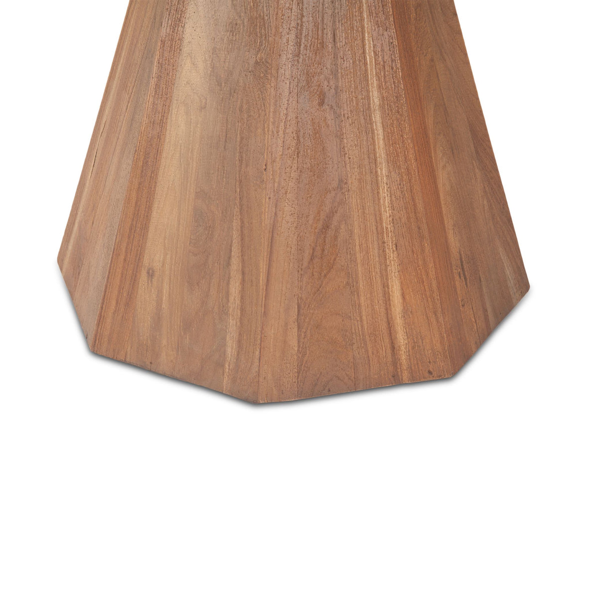 Eiffel 48" Gathering Table in Antique Teakwood and Marble Round from Home Trends & Design - Luna Furniture