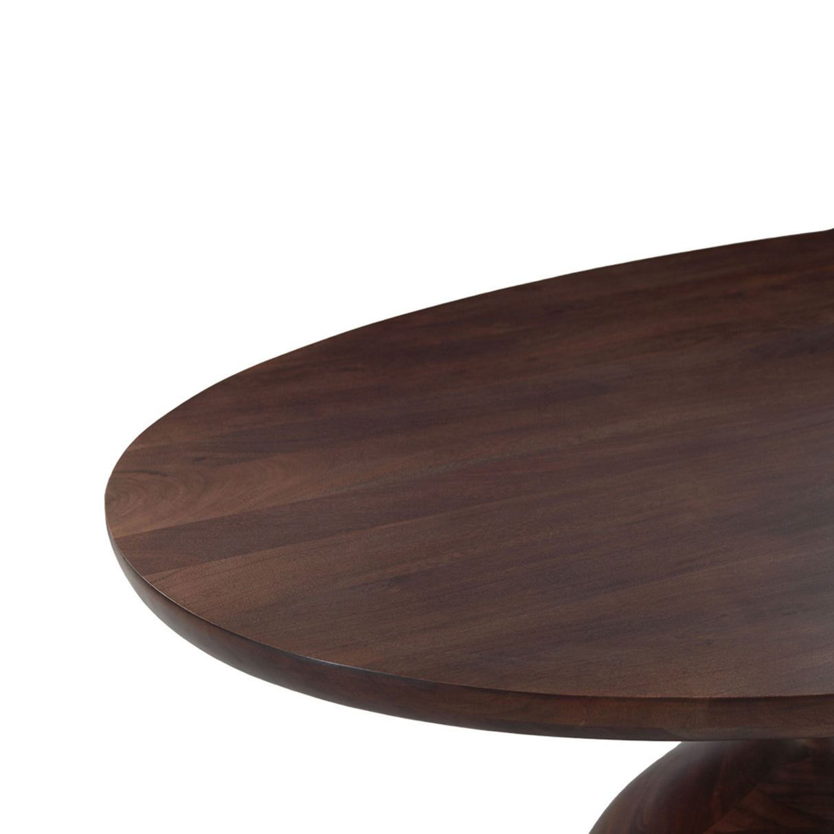 Ellipse 102" Oval Dining Table in Glossy Driftwood from Home Trends & Design - Luna Furniture