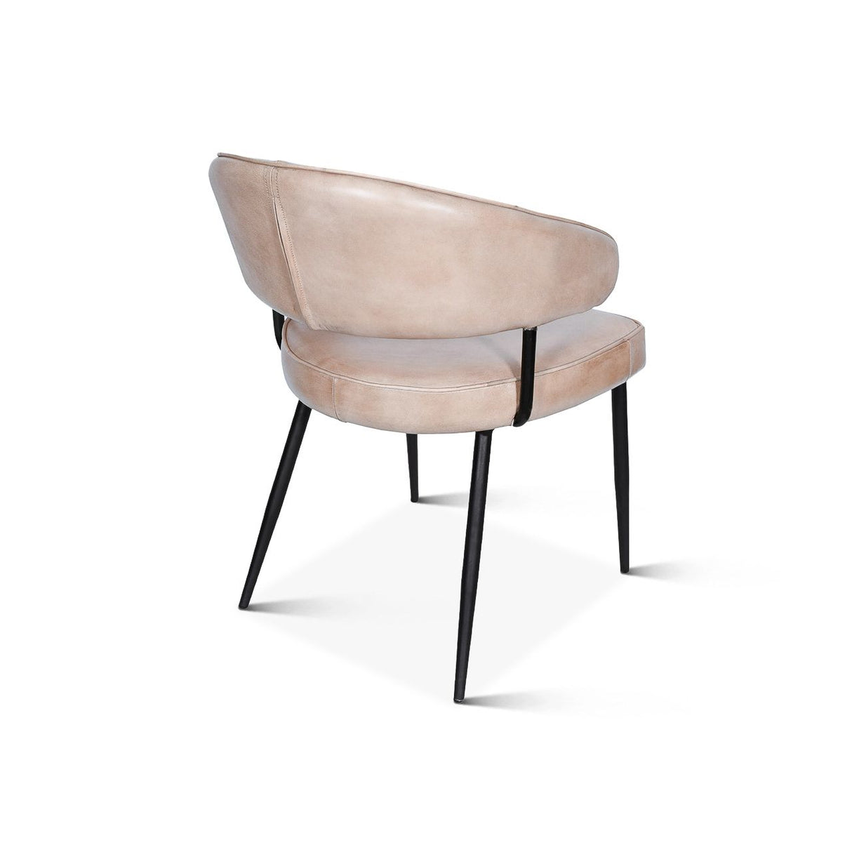 Essex Dover 23" Armchair in Antique Ivory Leather from Home Trends & Design - Luna Furniture