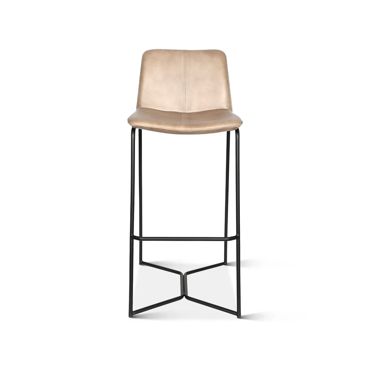 Essex Morgan 18" Bar Chair in Hand Washed Taupe, Set of 2 from Home Trends & Design - Luna Furniture