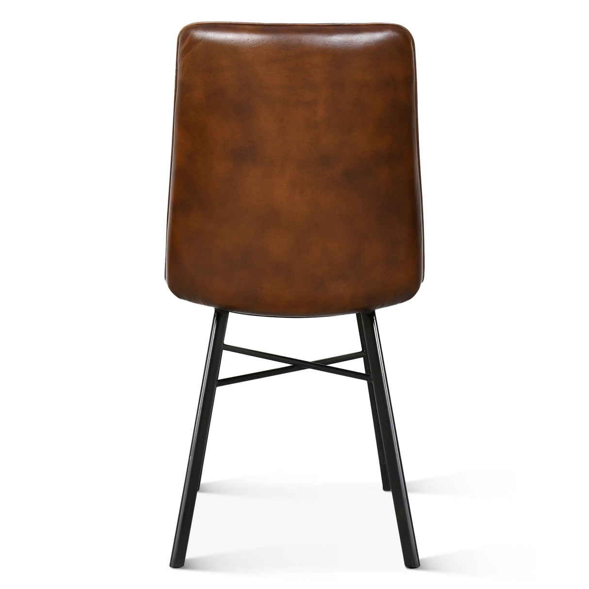 Essex Murphy 18" Dining Chair in Chestnut Leather from Home Trends & Design - Luna Furniture