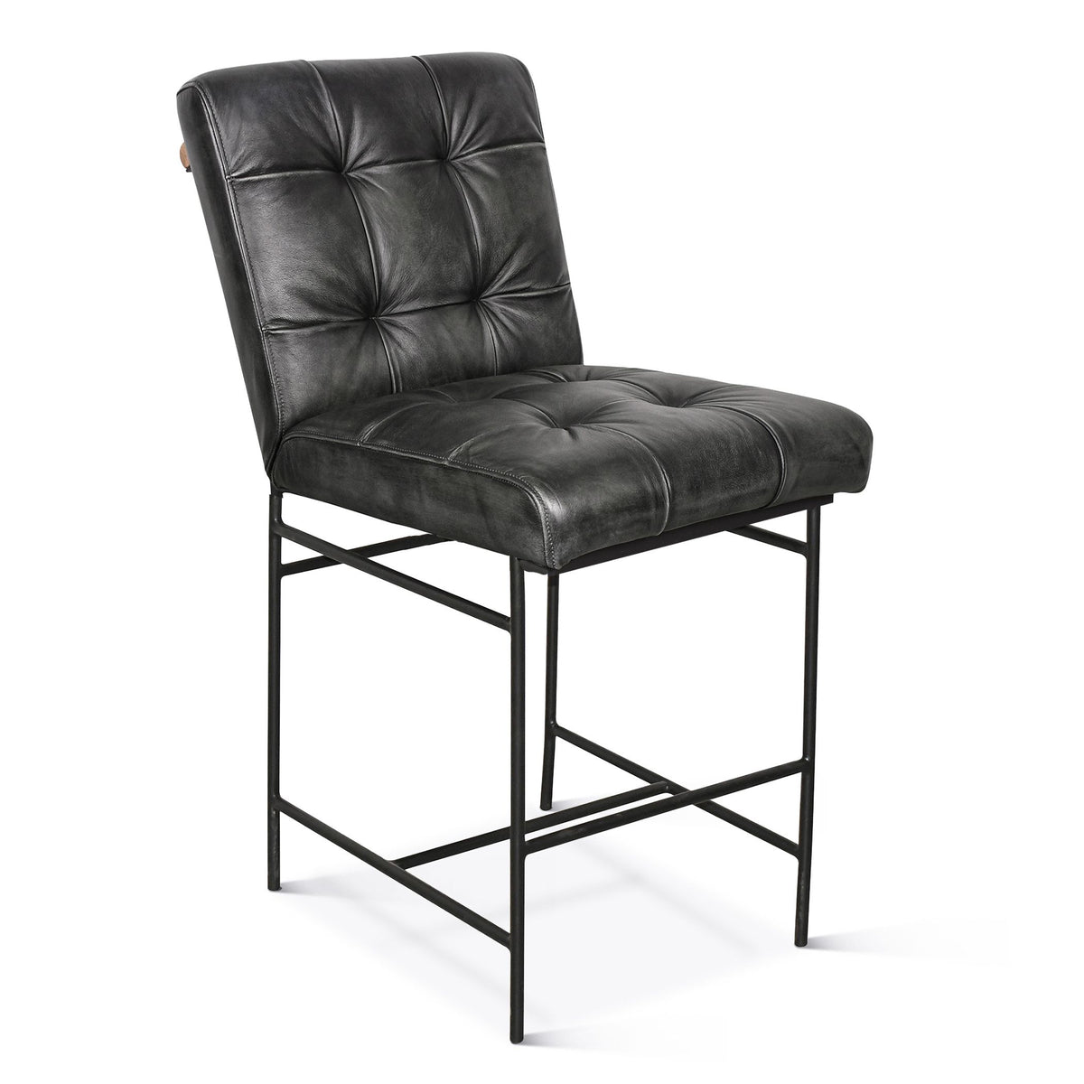 Stockton Weathered Black Counter Chair from Home Trends & Design - Luna Furniture