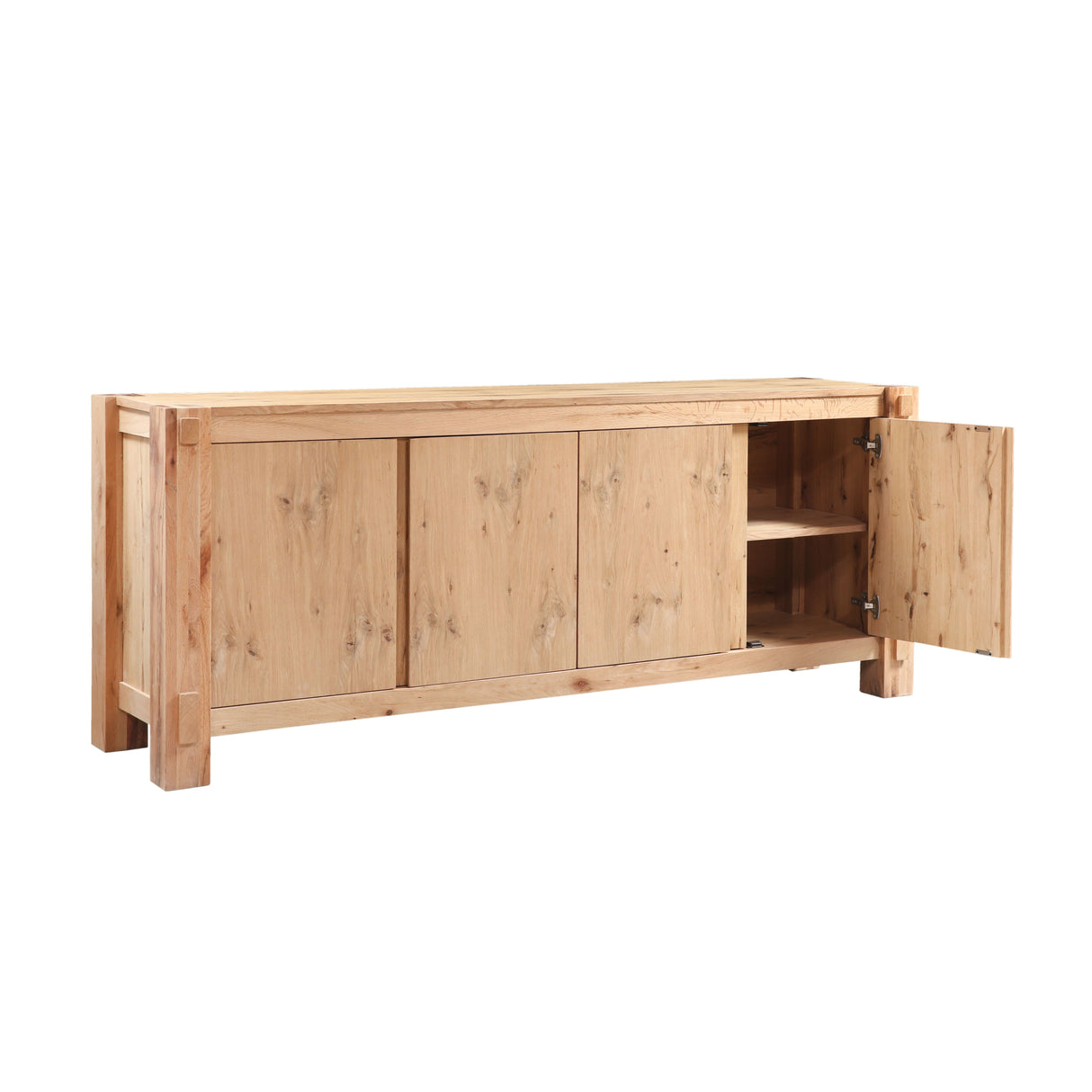Flagstaff 80" Buffet in Natural Distressed Oak from Home Trends & Design - Luna Furniture
