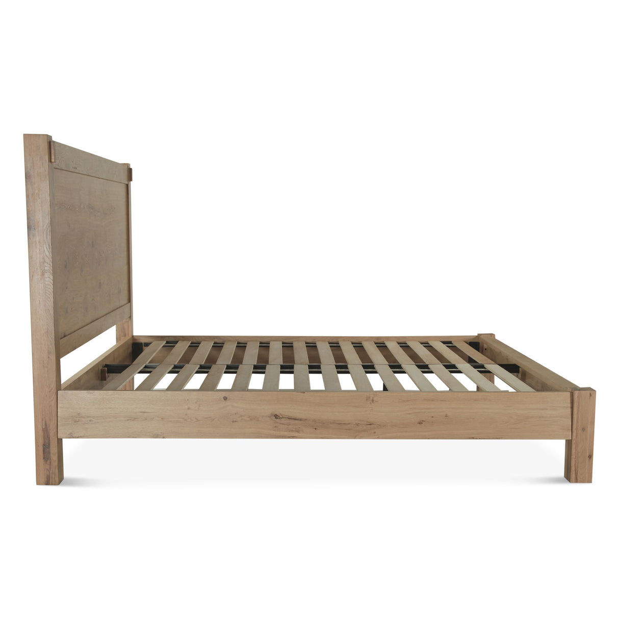 Flagstaff Queen Bed in Distressed Oak from Home Trends & Design - Luna Furniture