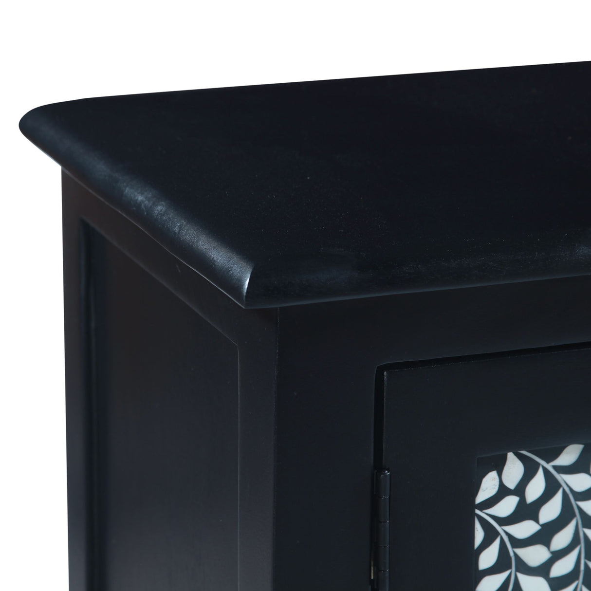 Fleur 50" Two Door Sideboard with Floral Horn Inlay and Wood