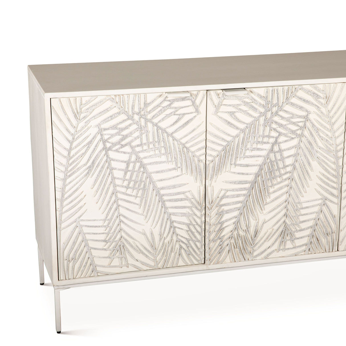 Fern 57" Sideboard with Three Doors in Coastal White from Home Trends & Design - Luna Furniture