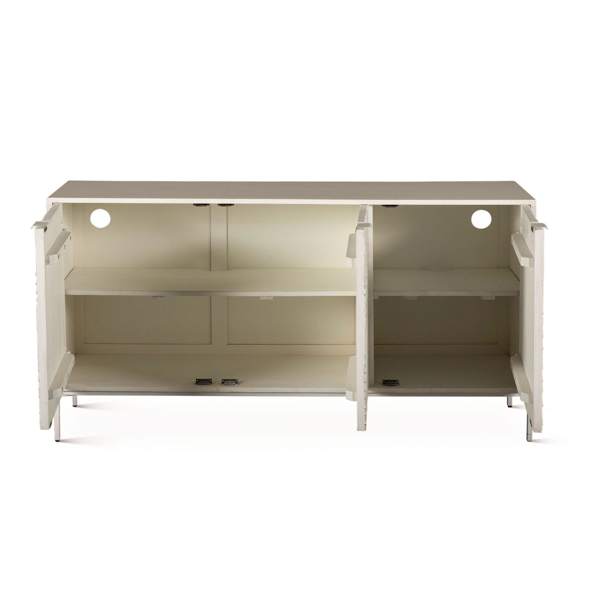 Fern 57" Sideboard with Three Doors in Coastal White from Home Trends & Design - Luna Furniture