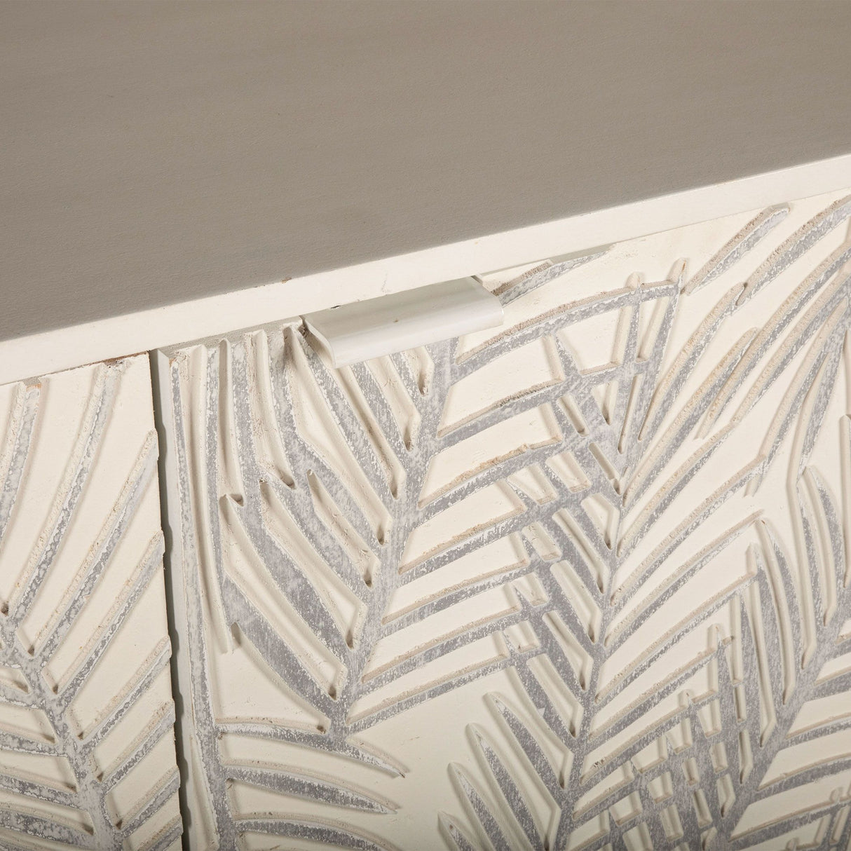 Fern 57" Sideboard with Three Doors in Coastal White from Home Trends & Design - Luna Furniture