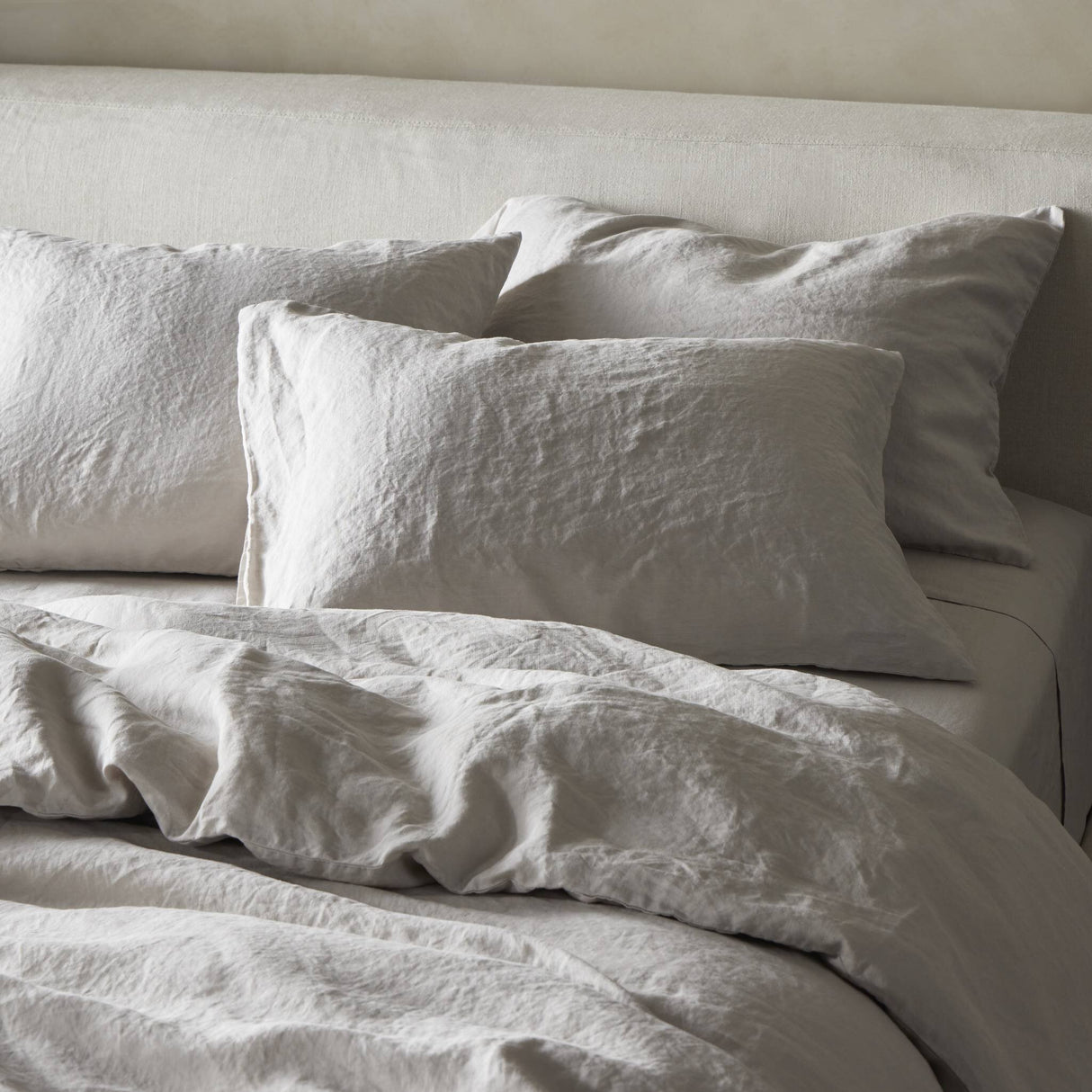 Sable Duvet Cover in Sable Light Grey from Four Hands - Luna Furniture