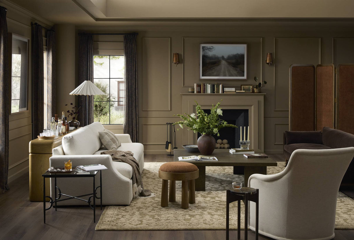 Eva Console Table in Drifted Oak Veneer from Four Hands - Luna Furniture