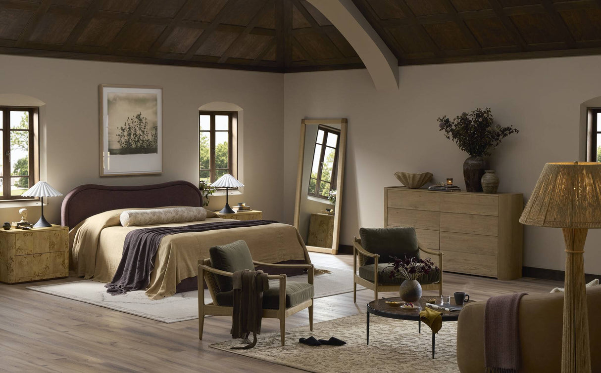 Nessa Floor Lamp in Antique Brass Iron from Four Hands - Luna Furniture