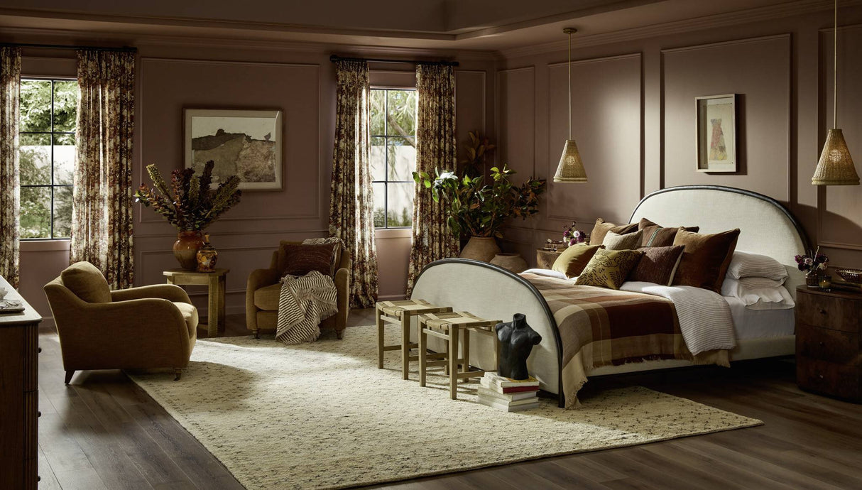 Norma Accent Stool in Natural Paper Cord from Four Hands - Luna Furniture