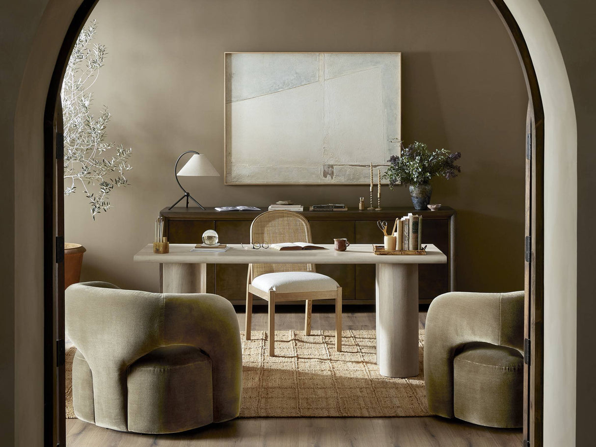 Emile Table Lamp in Matte Black from Four Hands - Luna Furniture