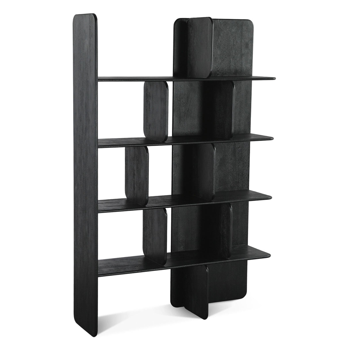 Hunter 48" Bookshelves in Black from Home Trends & Design - Luna Furniture