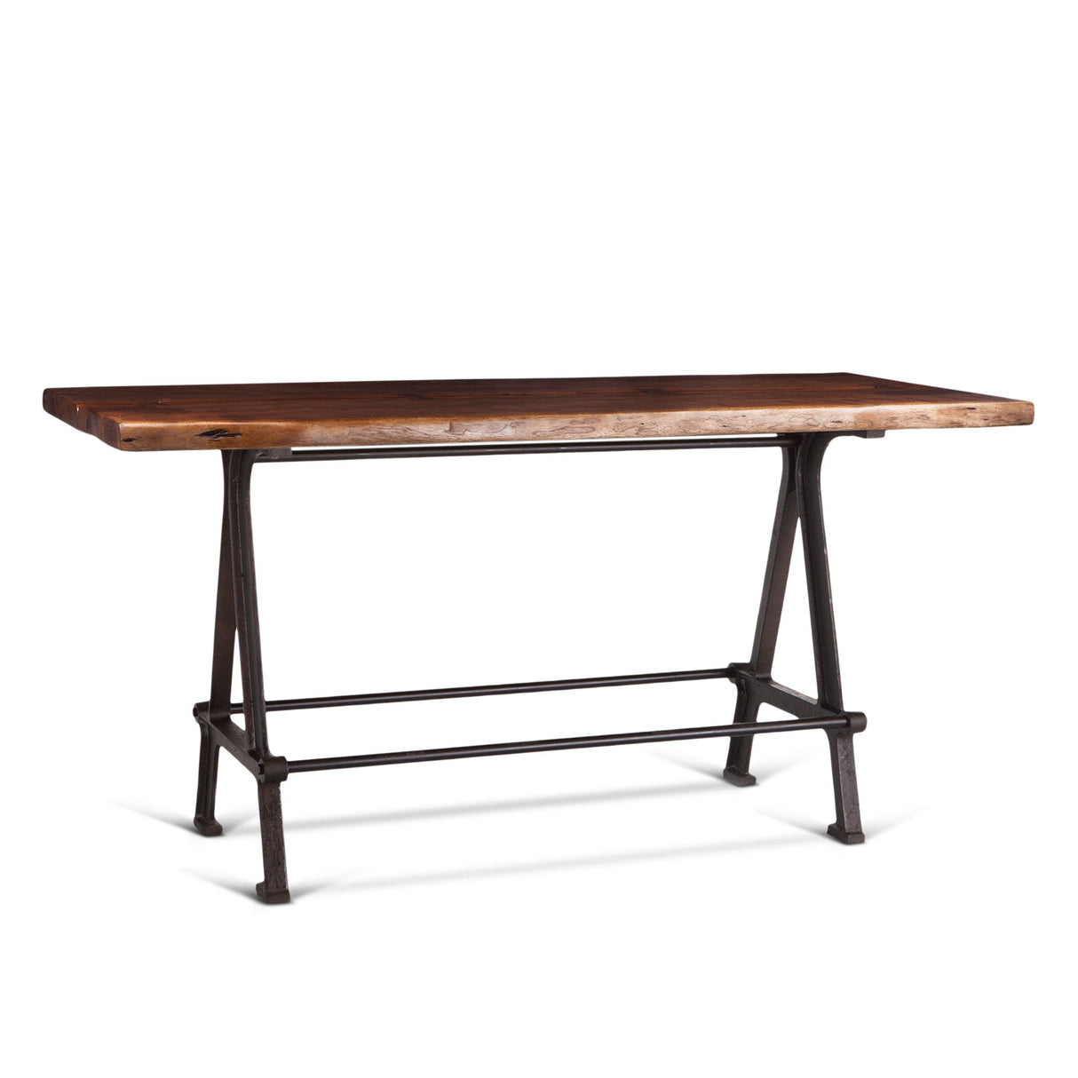Industrial Loft 72" Gathering Table in Walnut from Home Trends & Design - Luna Furniture