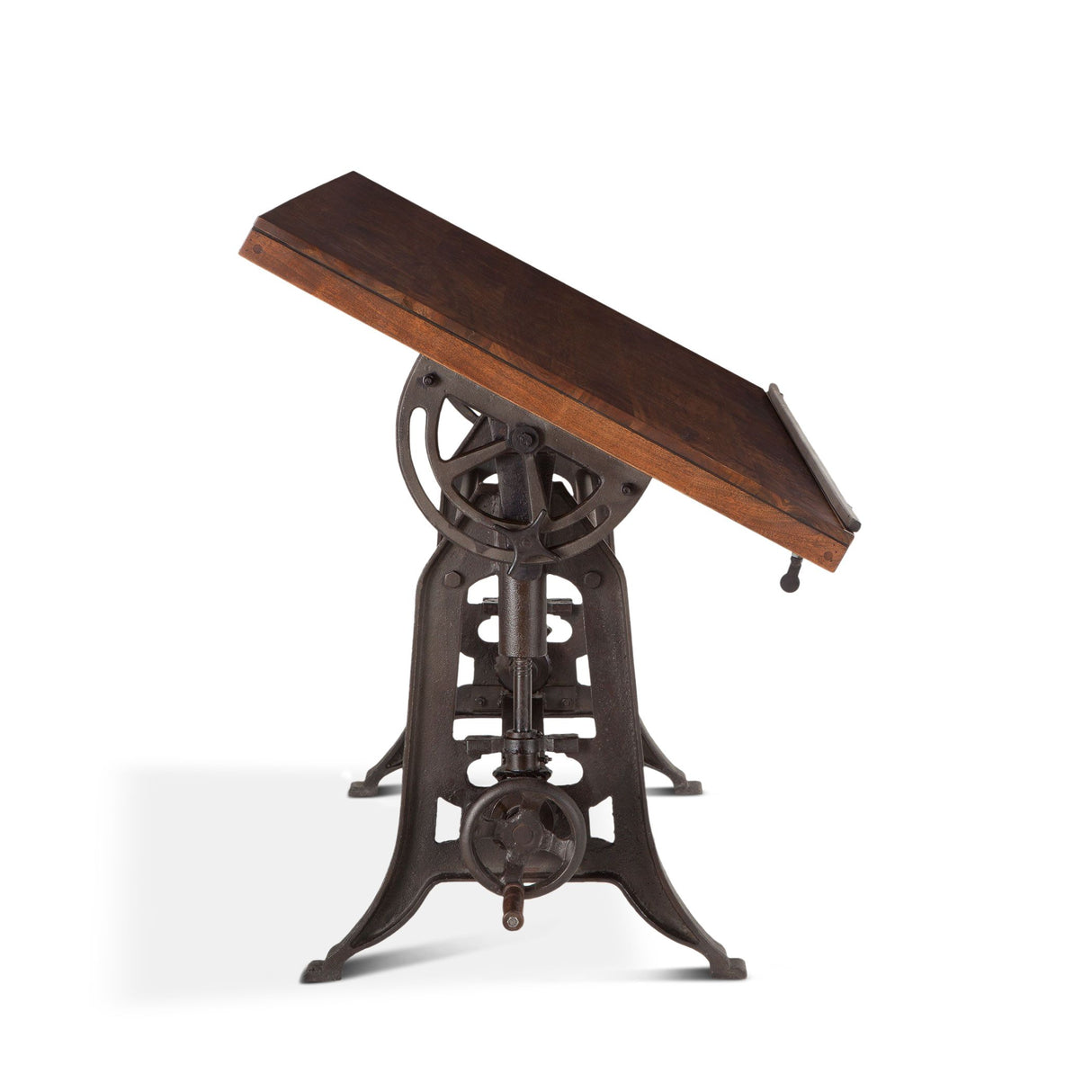 Industrial Loft 62" Adjustable Drafting Desk in Walnut from Home Trends & Design - Luna Furniture