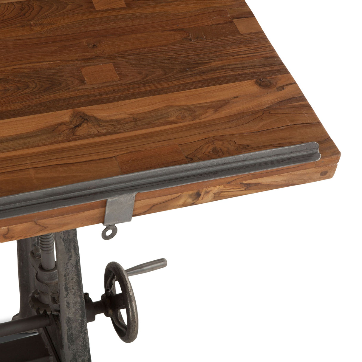Industrial Loft 62" Adjustable Drafting Desk in Natural from Home Trends & Design - Luna Furniture