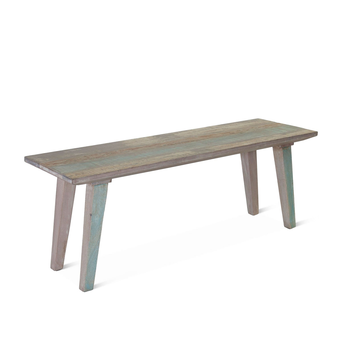 Ibiza 48" Bench in Vintage Teal Reclaimed Wood from Home Trends & Design - Luna Furniture