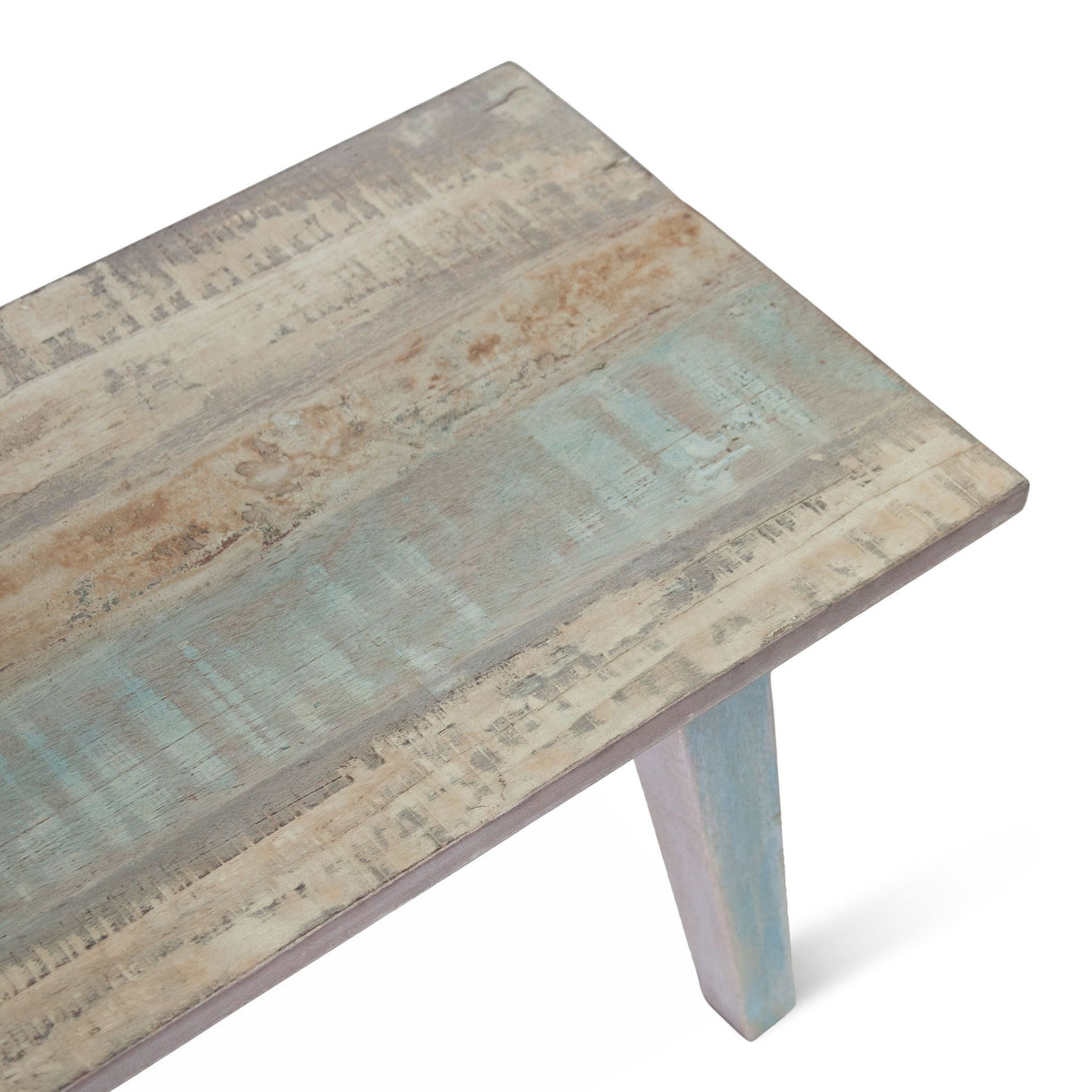 Ibiza 48" Bench in Vintage Teal Reclaimed Wood from Home Trends & Design - Luna Furniture