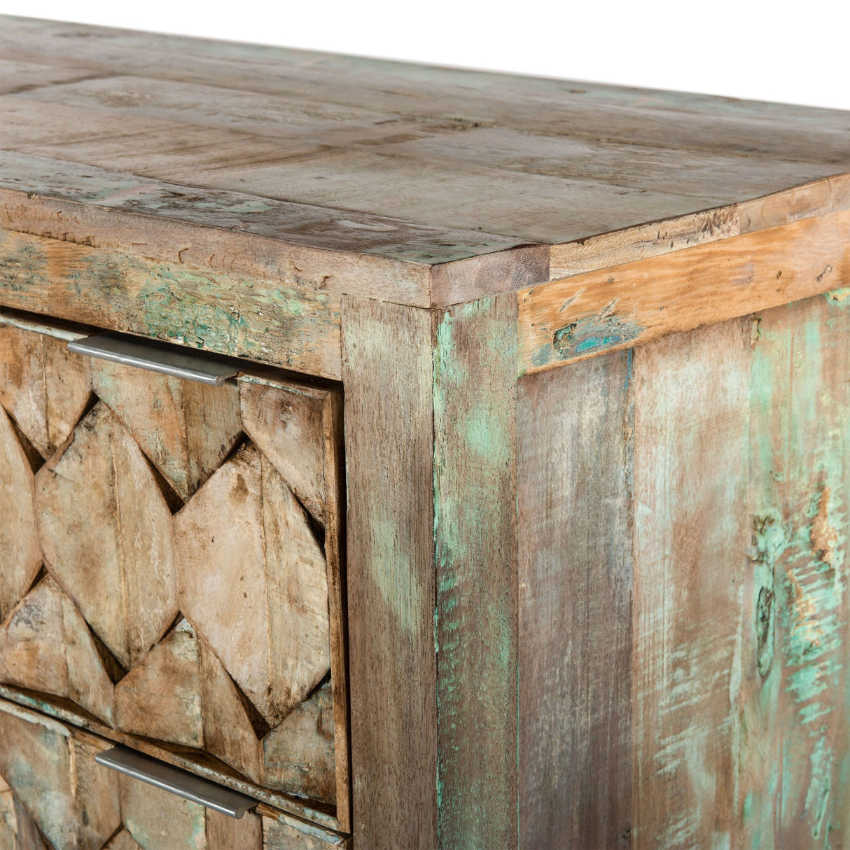 Ibiza 57" Dresser in Vintage Teal Reclaimed Wood from Home Trends & Design - Luna Furniture