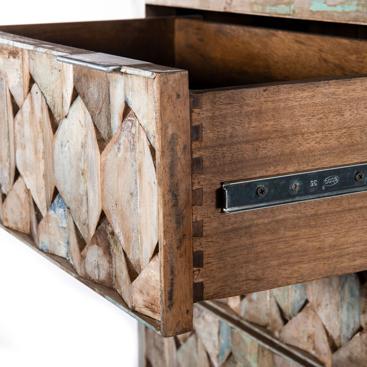 Ibiza 32" Tall Chest in Vintage Teal Reclaimed Wood from Home Trends & Design - Luna Furniture